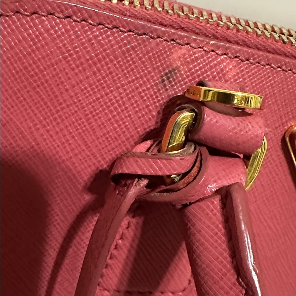 Prada Saffiano Leather Dome Satchel in Rose Pink - Picture 16 of 16